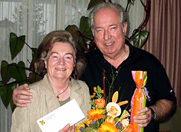 Gratulationsbild von Eva und Karl Friedsam