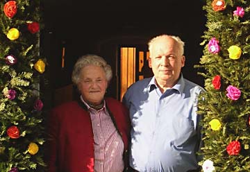 Gratulationsbild von Rosa und Johann Pupeter