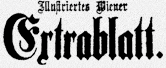 Historisches Logo der Zeitung »Illustriertes Wiener Extrablatt«