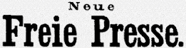 Historisches Logo der Zeitung »Neue Freie Presse«