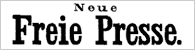 Historisches Logo der Zeitung »Neue Freie Presse«