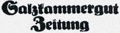 Historisches Logo der Zeitung »Salzkammergut-Zeitung«