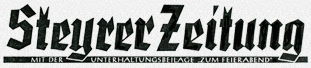 Historisches Logo der Zeitung »Steyrer Zeitung«