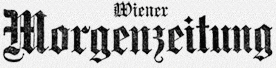 Historisches Logo der Zeitung »Wiener Morgenzeitung«